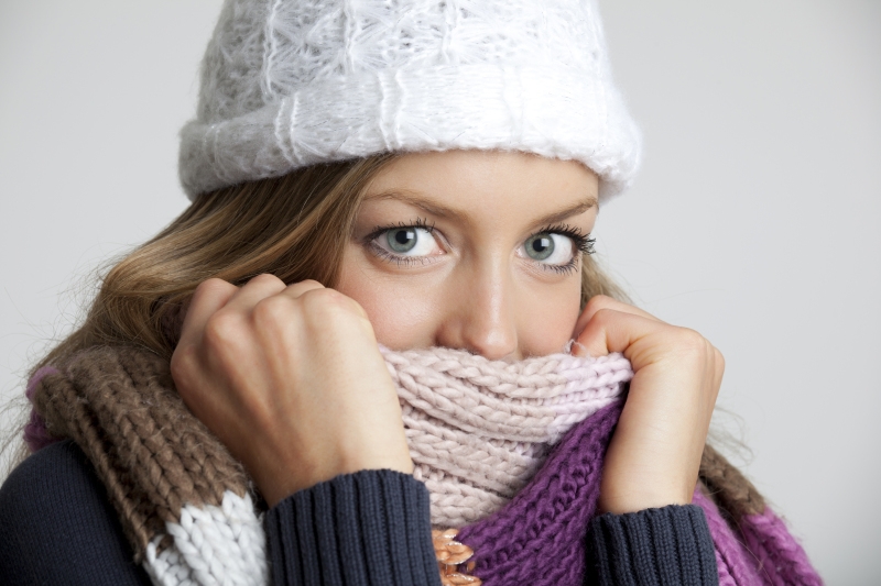 Woman Cold Scarf Sweater