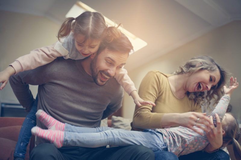 Family Having Fun