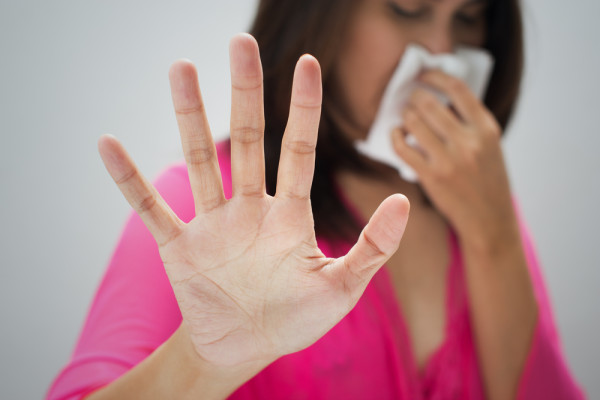 Woman Hand Asthma napkin